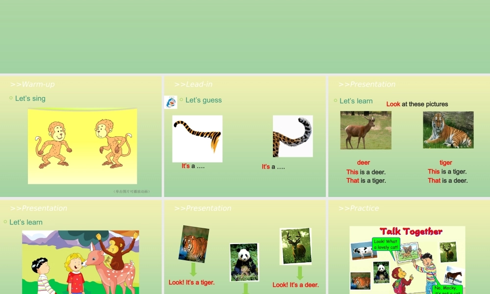 三年级英语上册 Unit 2 Friends Lesson 2 It’s a tiger教学课件 北师大版（三起）-北师大版小学三年级上册英语课件