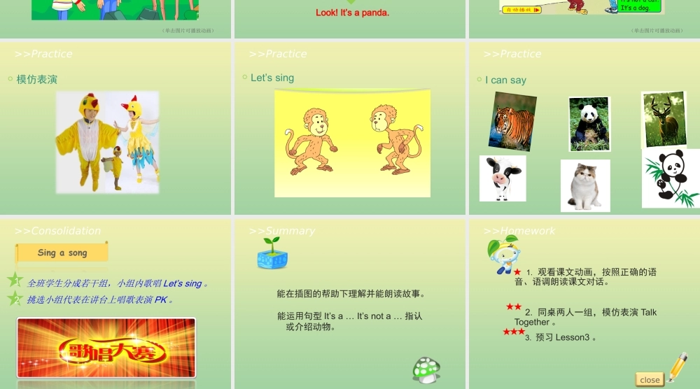 三年级英语上册 Unit 2 Friends Lesson 2 It’s a tiger教学课件 北师大版（三起）-北师大版小学三年级上册英语课件