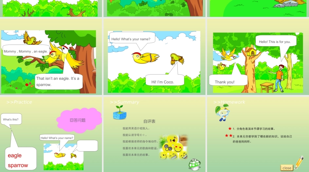 三年级英语上册 Unit 2 Friends Lesson 6 Round Up教学课件 北师大版（三起）-北师大版小学三年级上册英语课件