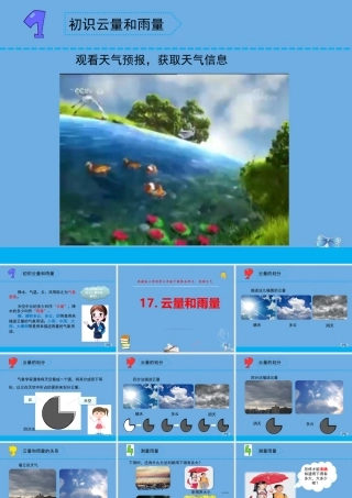 三年级科学下册 第五单元 观测天气 17 云量和雨量课件2 苏教版-苏教版小学三年级下册自然科学课件