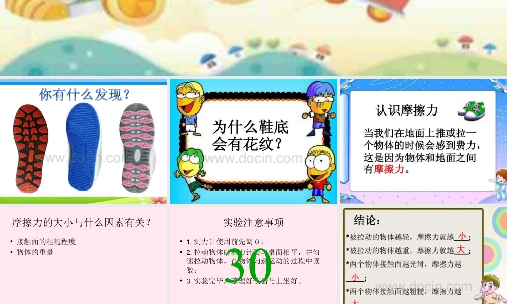 三年级科学下册 第一单元 第2课《鞋底花纹的启示》课件2 青岛版五四制-青岛版小学三年级下册自然科学课件