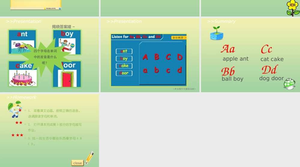 三年级英语上册 Unit 1 Hello Lesson 4 Get It Right教学课件 北师大版（三起）-北师大版小学三年级上册英语课件