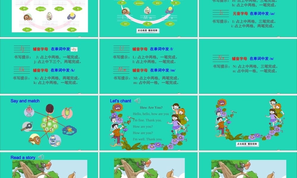 三年级英语上册 Unit 2 How Are You Part B课件+素材 陕旅版（三起）