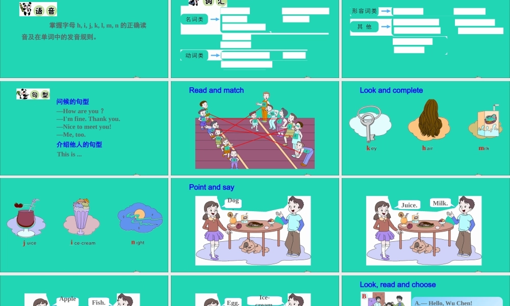 三年级英语上册 Unit 2 How Are You Part C课件 陕旅版（三起）-陕旅版小学三年级上册英语课件