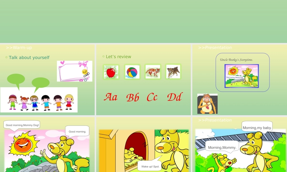 三年级英语上册 Unit 1 Hello Lesson 6 Round Up教学课件 北师大版（三起）-北师大版小学三年级上册英语课件