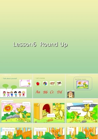 三年级英语上册 Unit 1 Hello Lesson 6 Round Up教学课件 北师大版（三起）-北师大版小学三年级上册英语课件