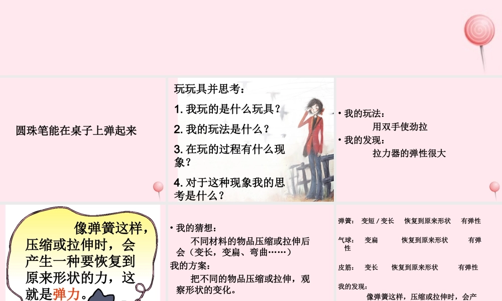 三年级科学下册 第一单元 第4课《弹簧里的学问》课件2 青岛版五四制-青岛版小学三年级下册自然科学课件