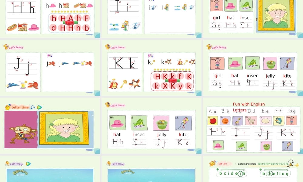 三年级英语上册 Unit 3 My friends（Letter time）课件 苏教译林版-人教版小学三年级上册英语课件