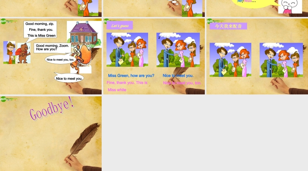 三年级英语上册 Unit 3 Part A Talk课件 人教PEP