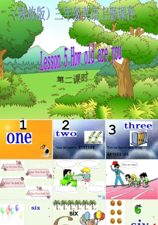 三年级英语上册 Unit 2 How Are You课件3 陕旅版-陕旅版小学三年级上册英语课件