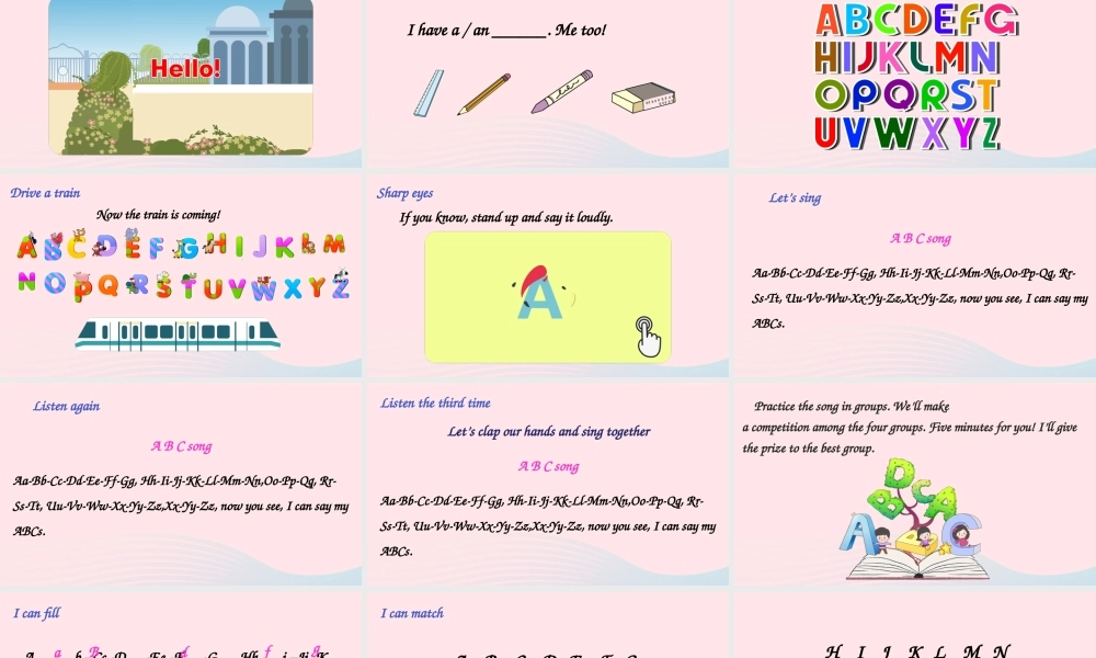 三年级英语上册 Unit 1 Hello Part A 第3课时上课课件+素材 人教PEP