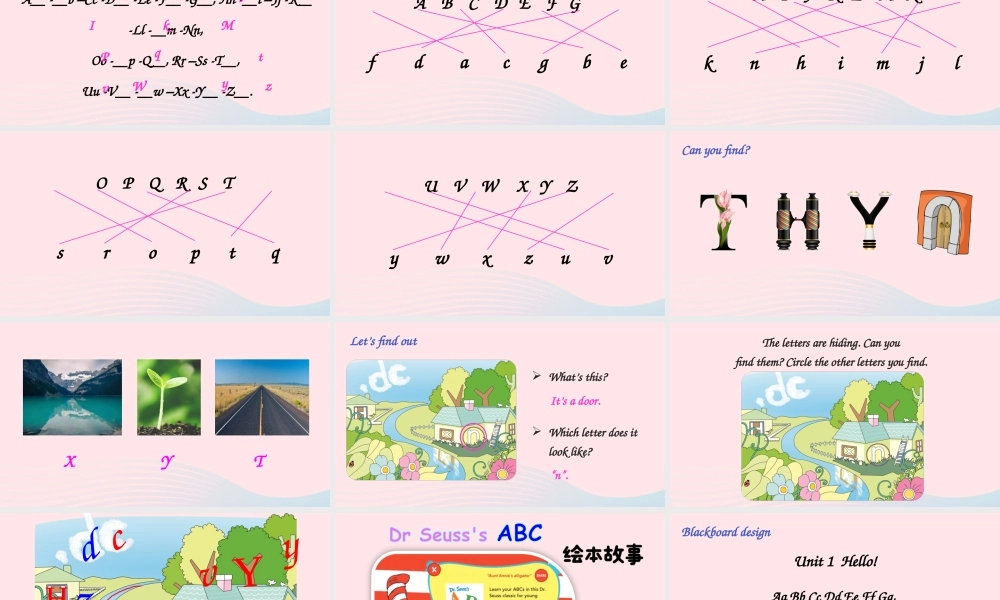 三年级英语上册 Unit 1 Hello Part A 第3课时上课课件+素材 人教PEP