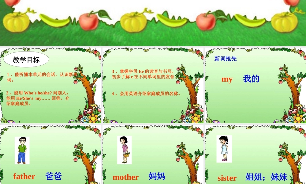 三年级英语上册 Unit 5 Who is he课件 湘少版-湘少版小学三年级上册英语课件