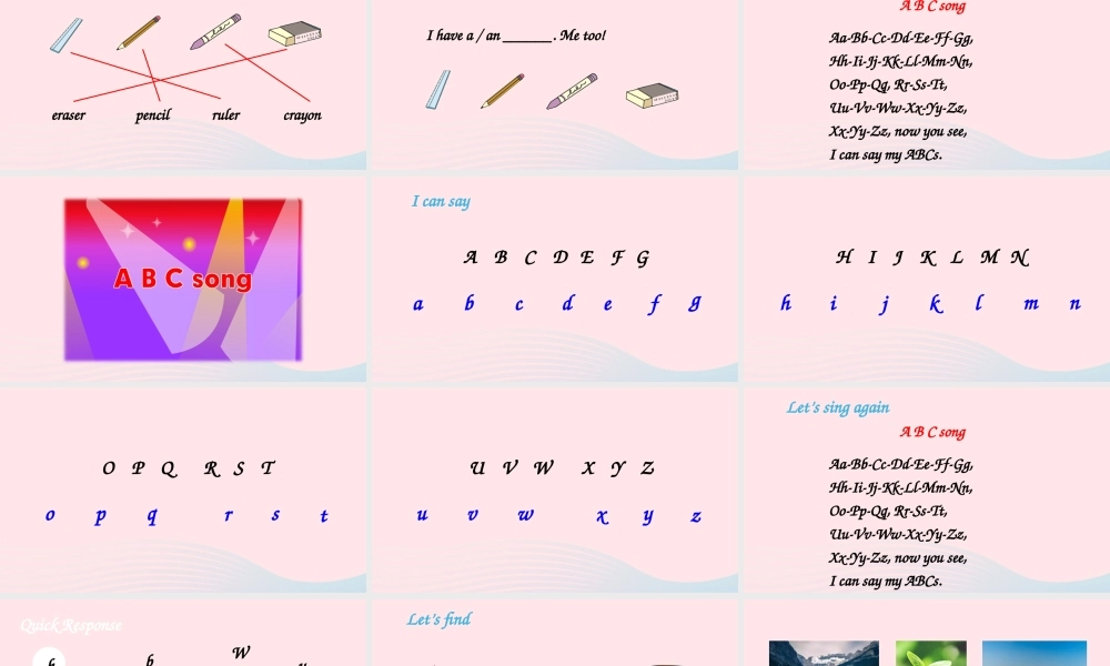 三年级英语上册 Unit 1 Hello Part A第3课时备用课件+素材 人教PEP