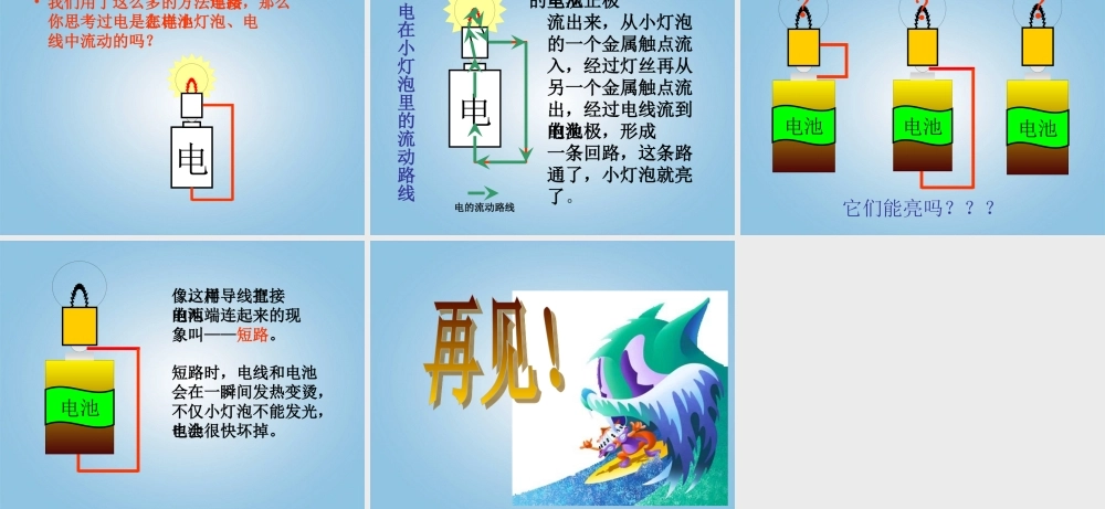 三年级科学下册 让灯亮起来1课件 鄂教版