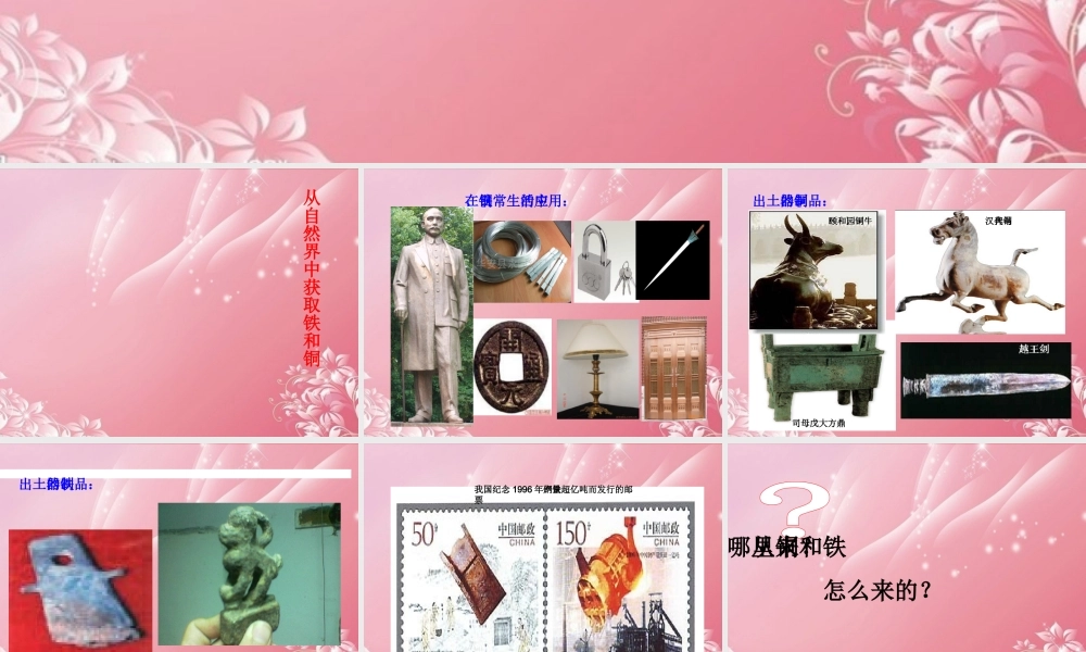 三年级科学下册 铁、铜和铝 1课件 首师大版