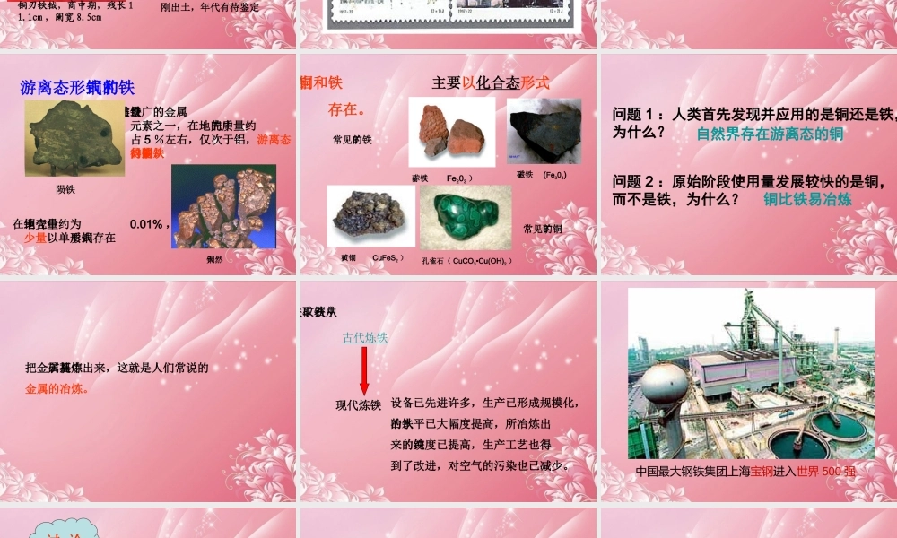 三年级科学下册 铁、铜和铝 1课件 首师大版