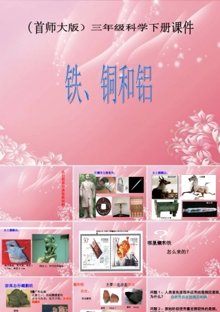 三年级科学下册 铁、铜和铝 1课件 首师大版