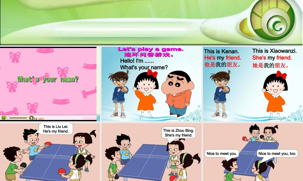 三年级英语上册 Unit 2 Lesson 3 She’s My Friend课件 鲁科版-鲁科版小学三年级上册英语课件