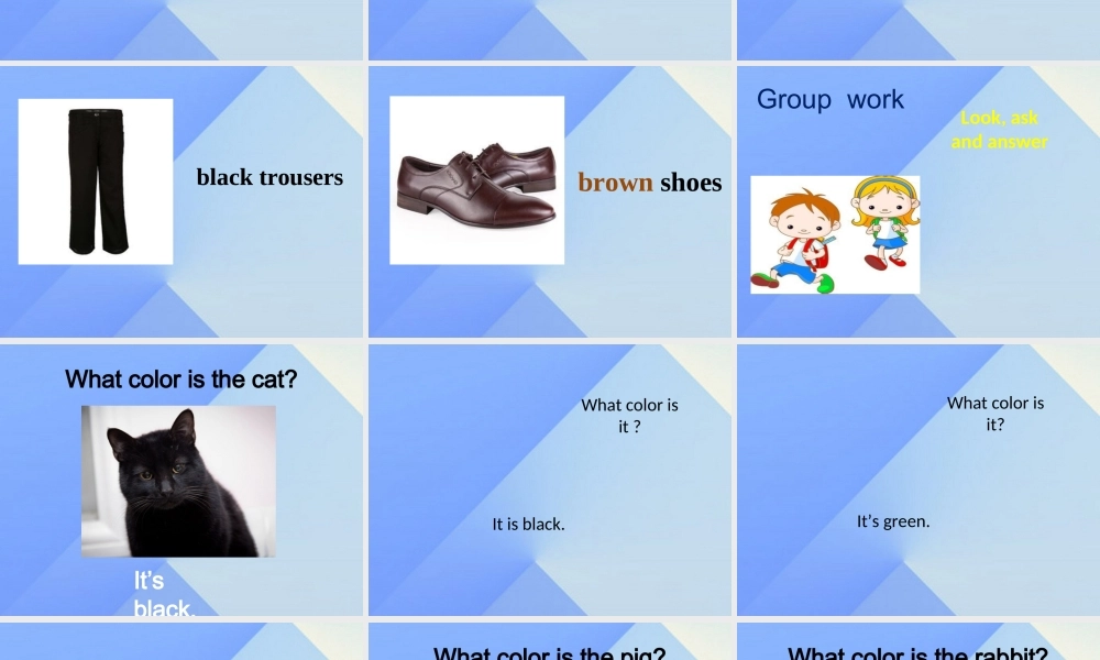 三年级英语上册 Unit 6 Colors Part B课件2 （新版）闽教版-闽教版小学三年级上册英语课件