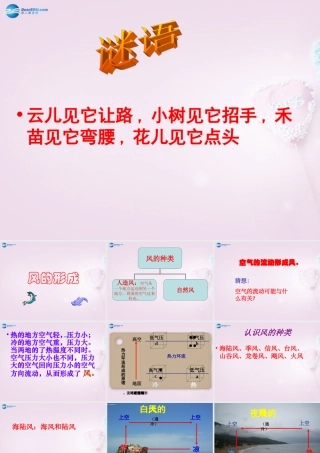 三年级科学下册《风的形成》课件1 青岛版