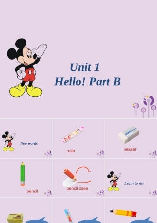 三年级英语上册 Unit 1 Hello Part B课件 人教PEP版-人教PEP小学三年级上册英语课件