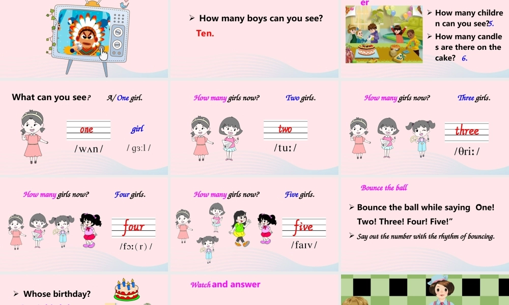 三年级英语上册 Unit 6 Happy birthday Part A 第1课时上课课件+素材 人教PEP