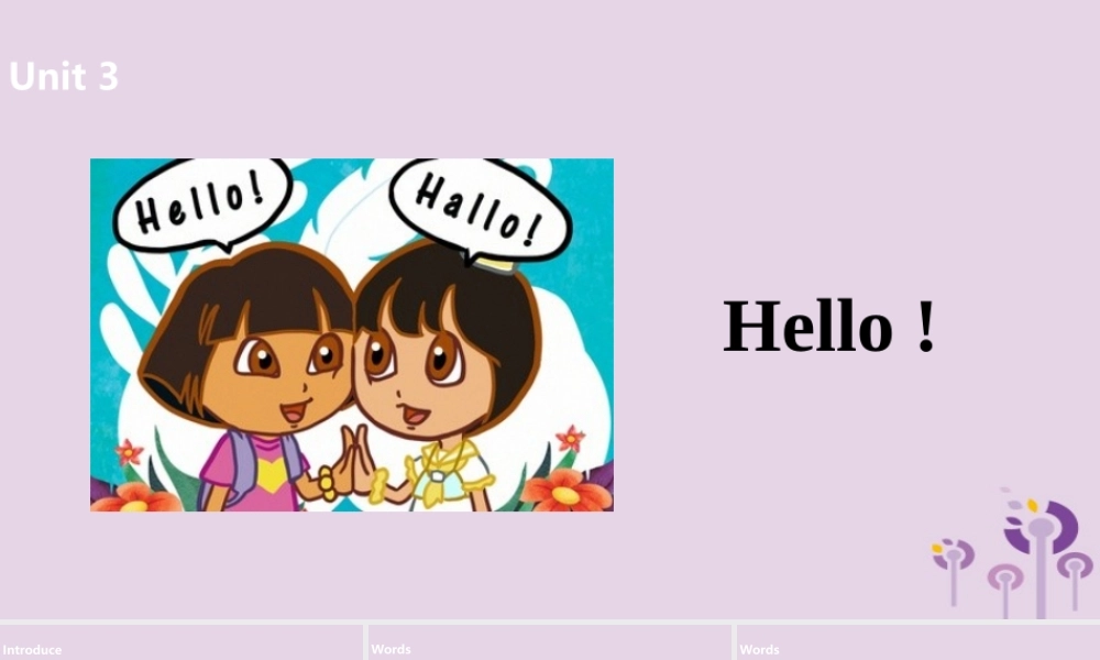 三年级英语上册 Unit 1 Hello part B课件 人教PEP版-人教PE级上册英语课件