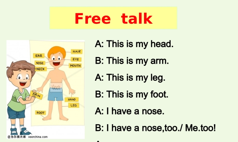 三年级英语上册 Unit 4 BodyLesson 3 I have two eyes课件 鲁科版-鲁科版小学三年级上册英语课件