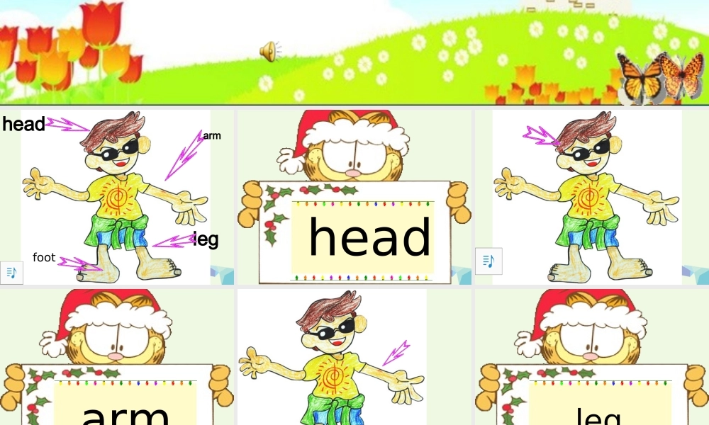 三年级英语上册 Unit 4 Body复习课件 鲁科版-鲁科版小学三年级上册英语课件