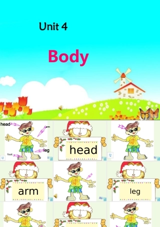 三年级英语上册 Unit 4 Body复习课件 鲁科版-鲁科版小学三年级上册英语课件