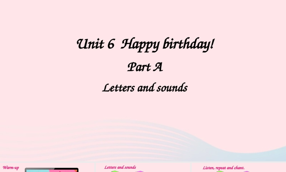 三年级英语上册 Unit 6 Happy birthday Part A 第3课时备用课件+素材 人教PEP