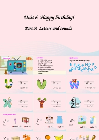 三年级英语上册 Unit 6 Happy birthday Part A 第3课时上课课件+素材 人教PEP