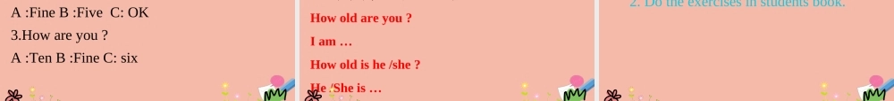 三年级英语上册 Unit 4 Family Lesson 4 How Old Are You课件 冀教版（三起）-冀教版小学三年级上册英语课件