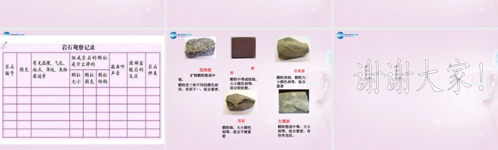 三年级科学下册《认识岩石》课件2 青岛版