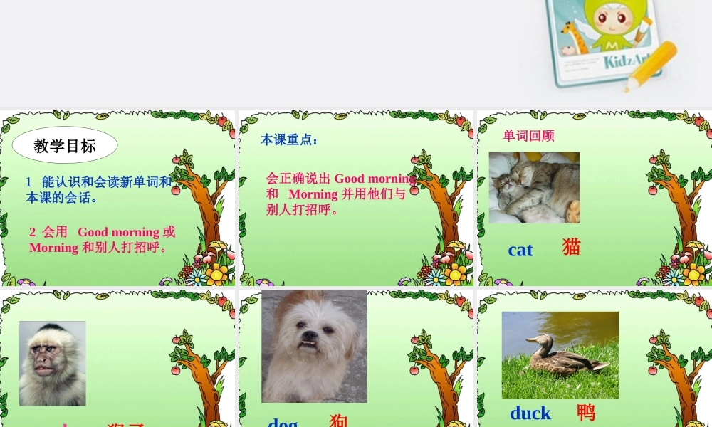 三年级英语上册 Unit 1 Hello! Lesson3课件 人教新版