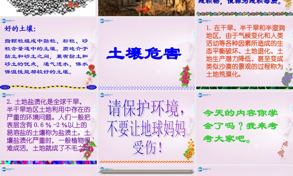 三年级科学下册《土壤的种类》课件2 青岛版