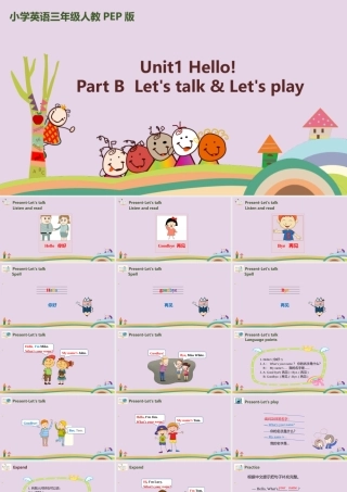 三年级英语上册 Unit 1 Hello课件 人教PEP版-人教PEP小学三年级上册英语课件