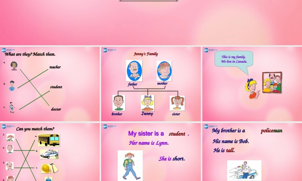 三年级英语上册 Unit 4 Family lesson 21 jenny’s family课件 冀教版（三起）-冀教版小学三年级上册英语课件