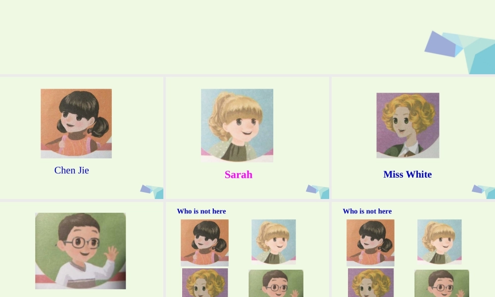 三年级英语上册 Unit 1 Hello课件 苏教译林版-人教版小学三年级上册英语课件