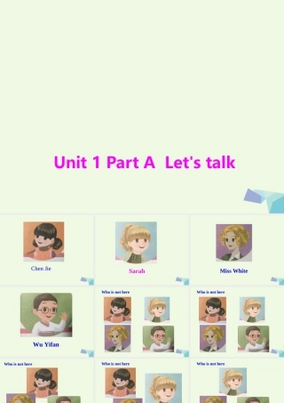 三年级英语上册 Unit 1 Hello课件 苏教译林版-人教版小学三年级上册英语课件