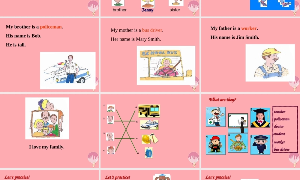 三年级英语上册 Unit 4 Family lesson 21 jenny's family课件 冀教版（三起）-冀教版小学三年级上册英语课件