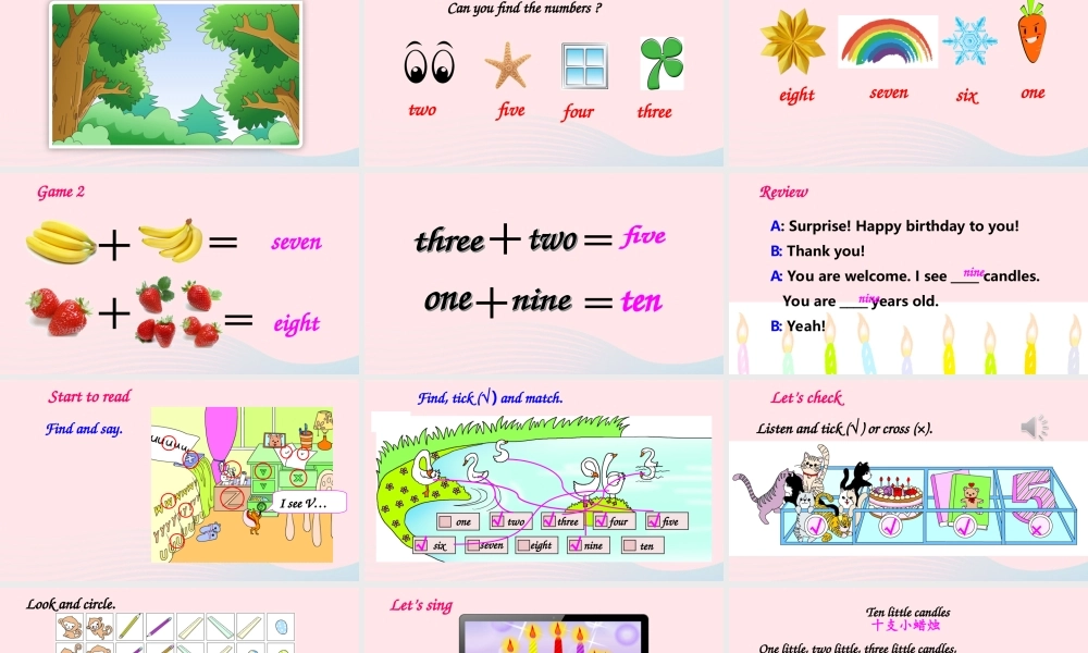 三年级英语上册 Unit 6 Happy birthday Part B 第3课时备用课件+素材 人教PEP