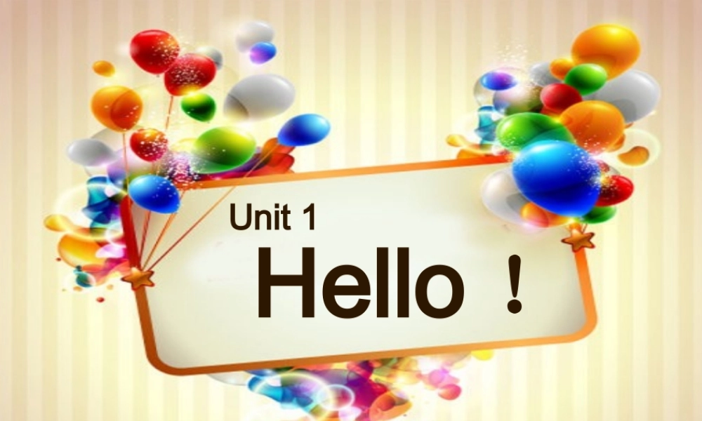 三年级英语上册 Unit 1 Hello课件2 湘少版-湘少版小学三年级上册英语课件