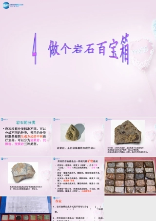 三年级科学下册《做个岩石百宝箱》课件4 青岛版