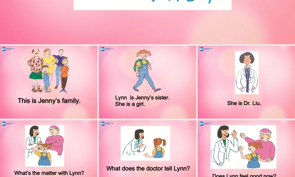 三年级英语上册 Unit 4 Family lesson 24 lynn sees a doctor课件 冀教版（三起）-冀教版小学三年级上册英语课件