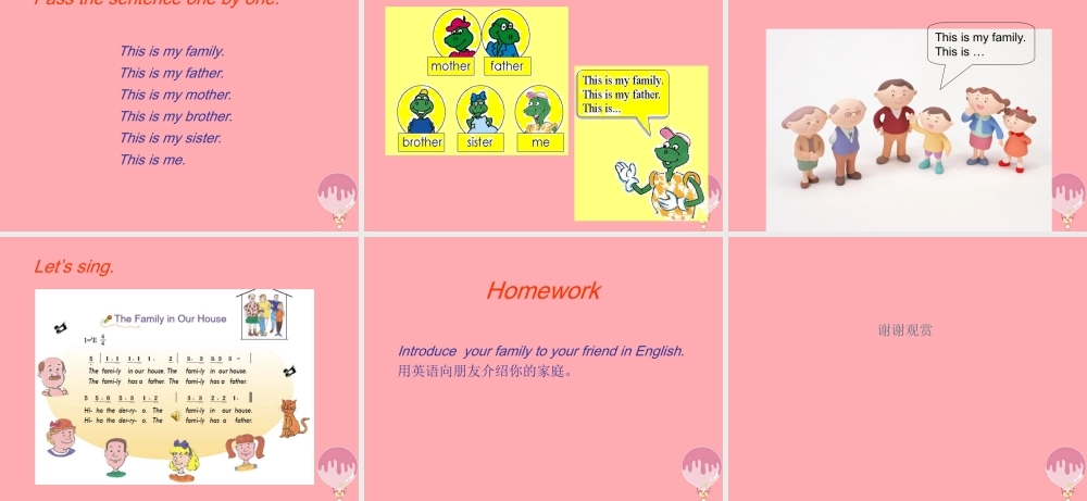 三年级英语上册 Unit 4 Family lesson19 family课件 冀教版（三起）-冀教版小学三年级上册英语课件