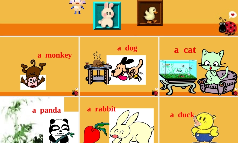 三年级英语 Unit4 We love animals课件 人教PEP