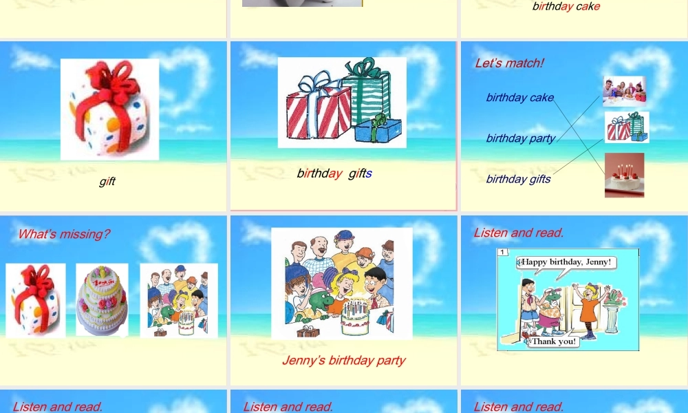 三年级英语上册 Unit 4 Family lesson23 happy birthday课件 冀教版（三起）-冀教版小学三年级上册英语课件