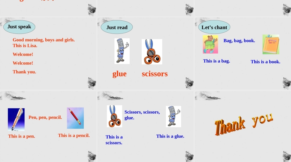 三年级英语上册  Unit 2 Lesson 9课件 人教新版